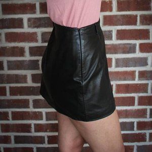 Wilsons Leather Maxima Black A-Line Skirt, Size 10